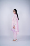 Schiffli Suit Set with Ombré Cutwork