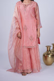 Glass Shimmer Sharara Suit Set