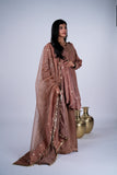 Peplum Suit Set with Gold Beadwork & Kasu Coin Dupatta
