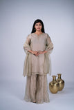 Glass Shimmer Sharara Suit Set