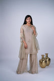 Glass Shimmer Sharara Suit Set