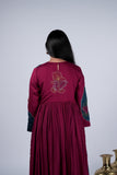 Anarkali Suit Set with Appliqué & Sequin Threadwork
