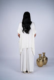 Kaftan Co-ord Set with Mirror Work & Metallic Embellishments