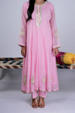 Chanderi Gota Anarkali Suit Set with Dupatta