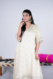 Ivory Choga Set with Embellishments & Scalloped Detailing