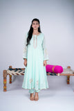 Chanderi Gota Anarkali Suit Set with Dupatta