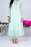 Chanderi Gota Anarkali Suit Set with Dupatta