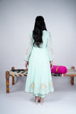 Chanderi Gota Anarkali Suit Set with Dupatta