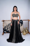 Black Mirror Work Lehenga Set