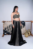Black Mirror Work Lehenga Set