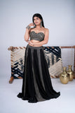 Black Mirror Work Lehenga Set