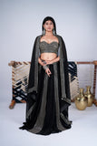 Black Mirror Work Lehenga Set