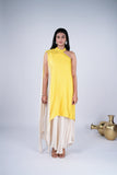 Asymmetric Indo-Western Draped Dress