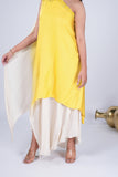 Asymmetric Indo-Western Draped Dress