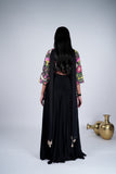 Floral Indo-Western with flowy Palazzo & Choker Dupatta