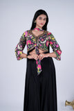 Floral Indo-Western with flowy Palazzo & Choker Dupatta