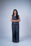 Charcoal Blue Printed Co-ord Set