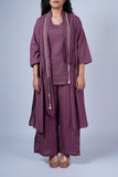 Contemporary Dusty Plum Layered Co-ord Set