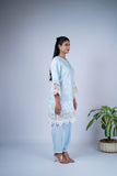 Summery Embroidered Co-ord Set with Statement Crochet