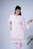 Summery Embroidered Co-ord Set with Statement Crochet
