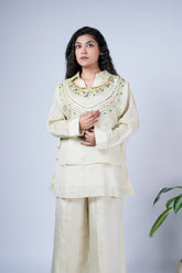 Embellished Bib Layered Co-ord Set