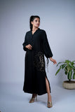 Sophisticated Gold Motif Fluid Dress