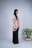 Floral Embroidered Shirt with Botanical Print