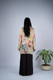Floral Embroidered Shirt with Botanical Print