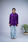Bandhani Shirt with Mirror Work
