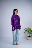 Bandhani Shirt with Mirror Work
