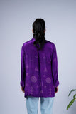 Bandhani Shirt with Mirror Work