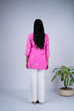 Pink Chikankari Top