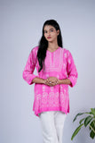 Pink Chikankari Top