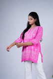 Pink Chikankari Top