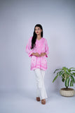 Baby Pink Tone-on-Tone Chikankari Top
