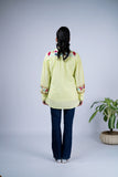 Floral Embroidered Peplum Top