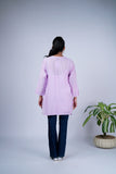 Tone-on-Tone Chikankari Top
