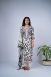 Floral & Paisley Pashmina Printed Suit Set
