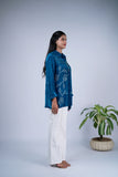 Bandhani Shirt with Mirror Work