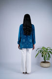 Bandhani Shirt with Mirror Work