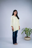 Tone-on-Tone Chikankari Top