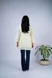 Tone-on-Tone Chikankari Top