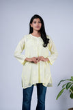 Tone-on-Tone Chikankari Top