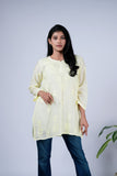 Tone-on-Tone Chikankari Top