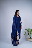 Hand-Brush Painted Royal Suit Set