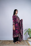 Floral & Paisley Pashmina Printed Suit Set