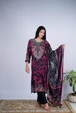 Floral & Paisley Pashmina Printed Suit Set