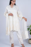 Ivory Bloom Floral Embroidered Suit Set