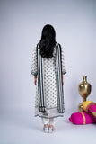 Monochrome Bloom Polka Dot Embroidered Suit Set