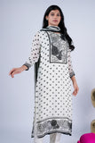 Monochrome Bloom Polka Dot Embroidered Suit Set